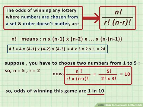 how to calculate lotto odds